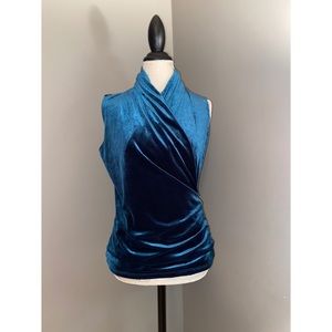 Velour Crossbody Top